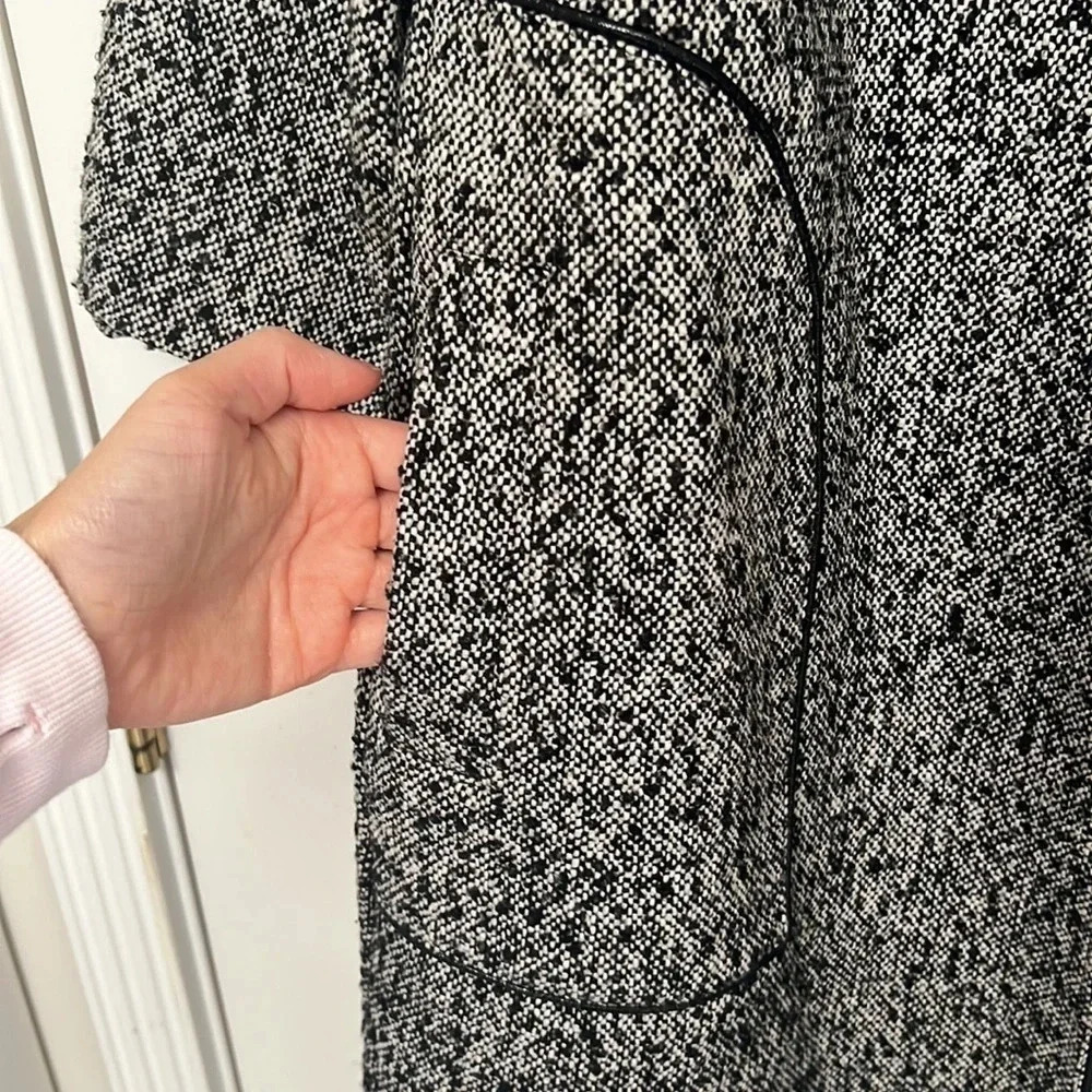 Mac  & Jac Tweed Salt & Pepper Coat | Women’s Size 8 - Picture 5 of 7